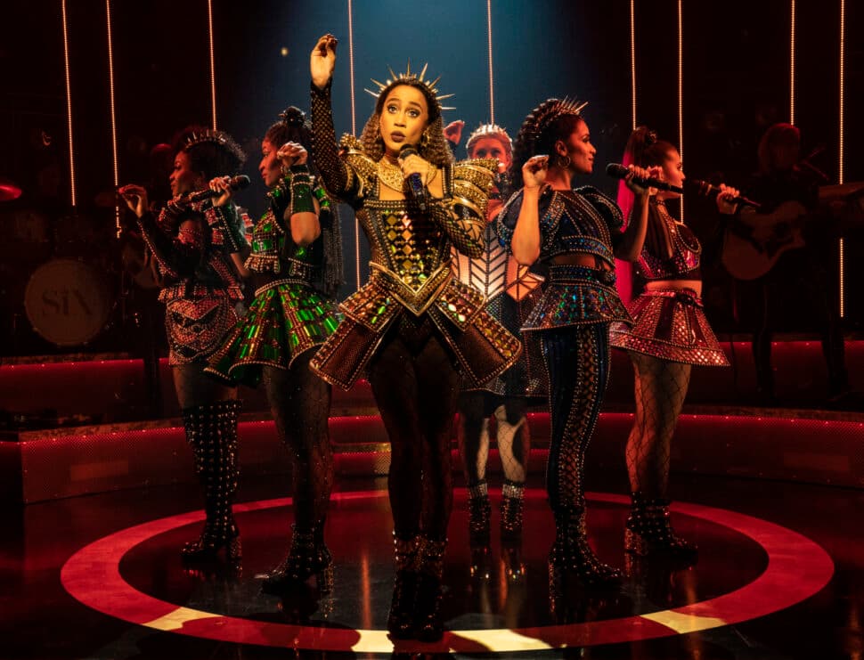 Hailee Kaleem Wright as Catherine of Aragon in Six on Broadway