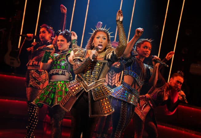 Najah Hetsberger as Catherine of Aragon in Six on Broadway