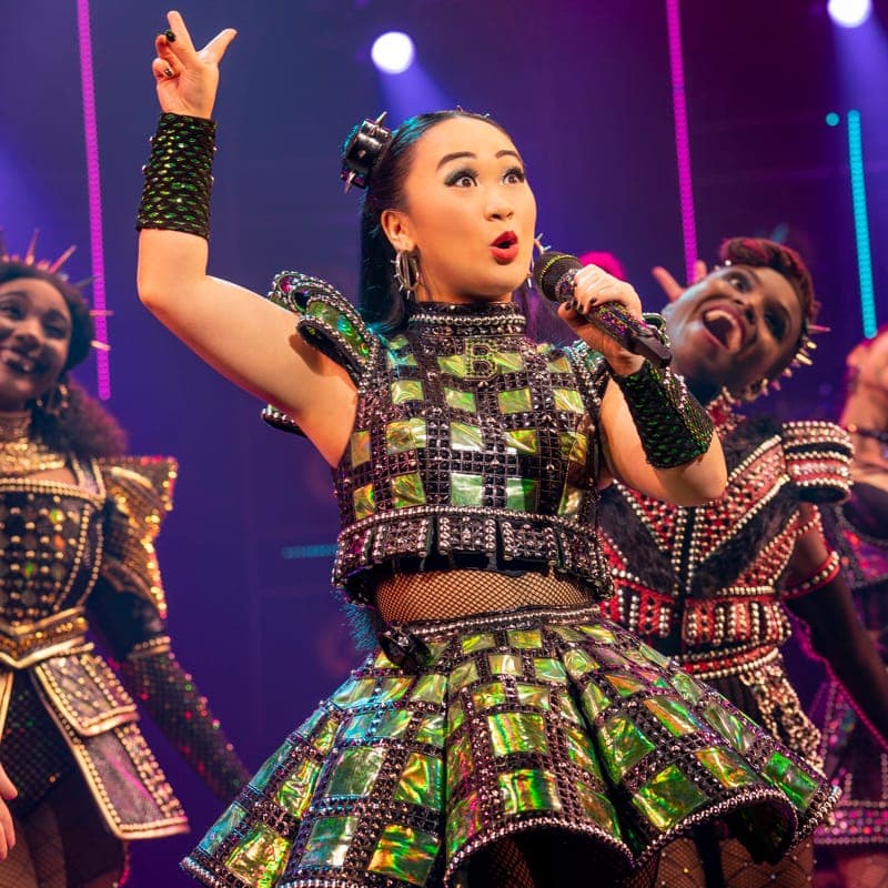 Andrea Macasaet as Anne Boleyn in Six on Broadway