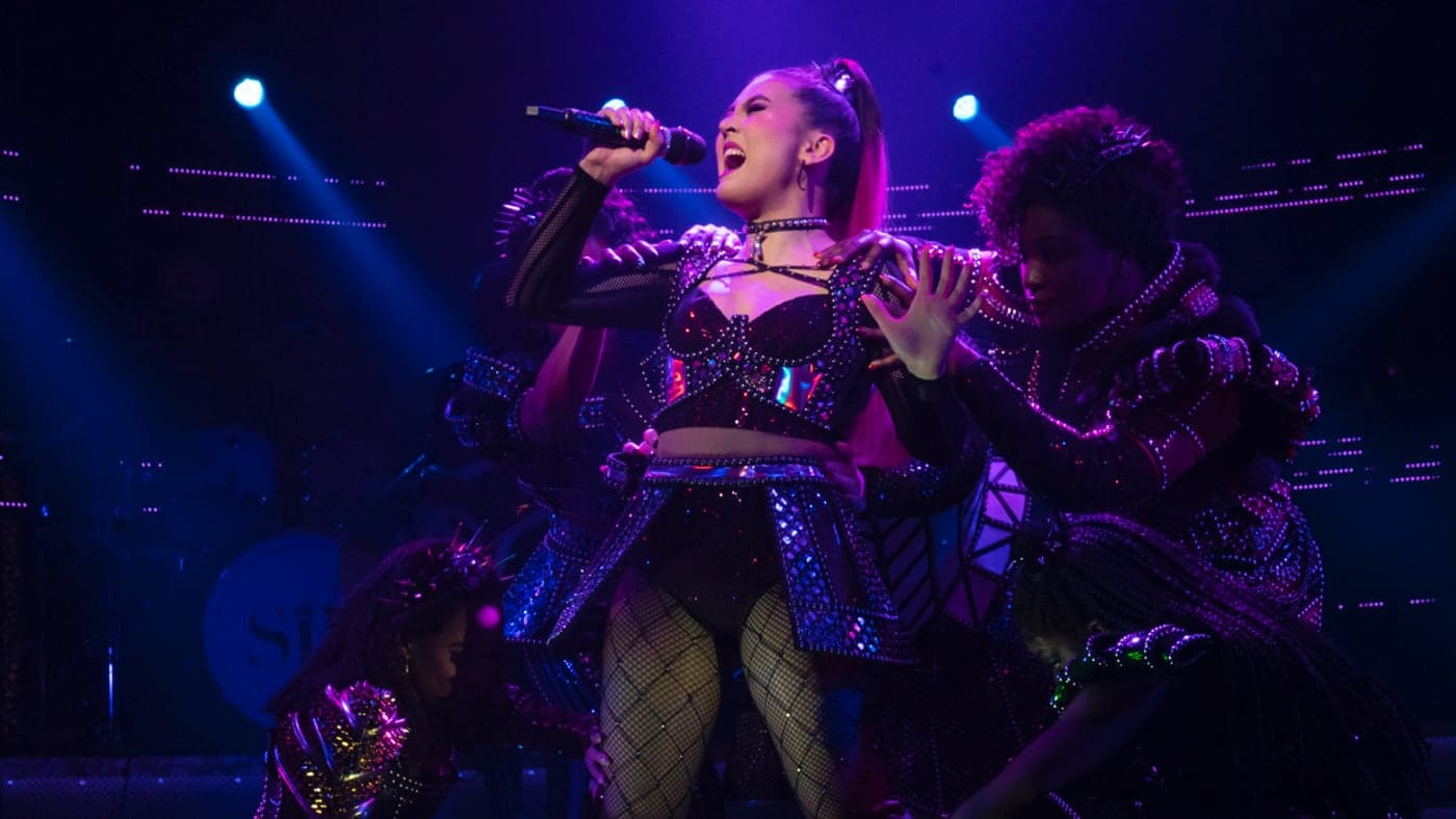 Zoe Jensen as Katherine Howard in Six on Broadway