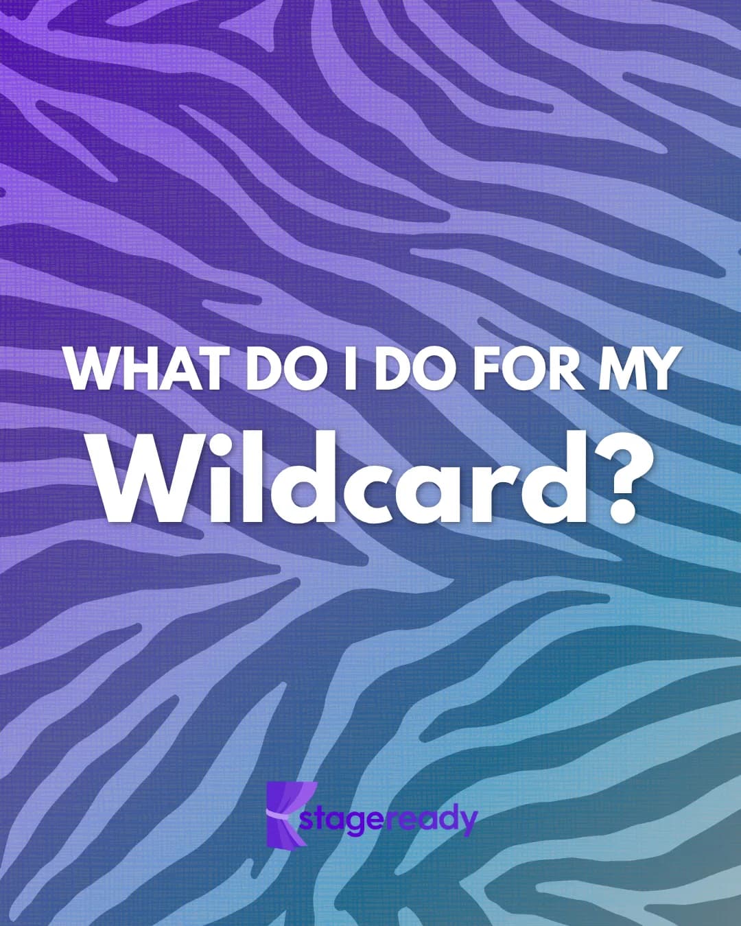What do I do for my wildcard? Title slide