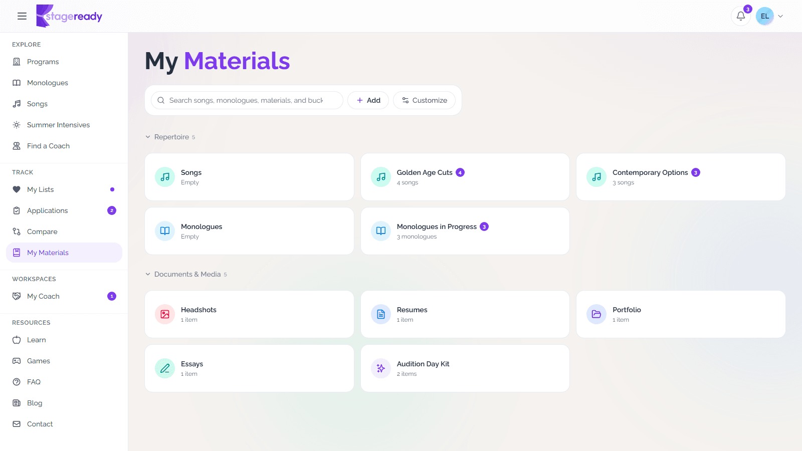 Organize My Materials