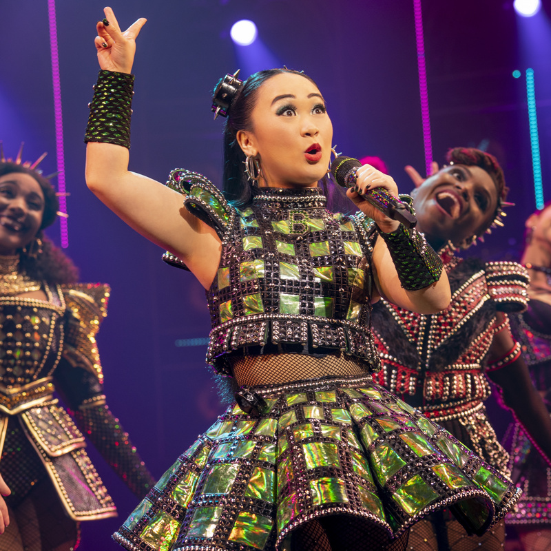Andrea Macasaet as Anne Boleyn in Six on Broadway